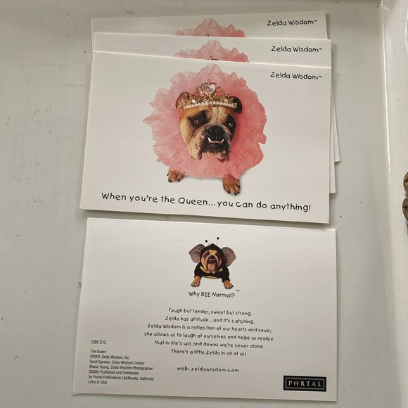 2001 Zelda Wisdom Blank Note Card Set with Envelopes - Picture 6 of 9